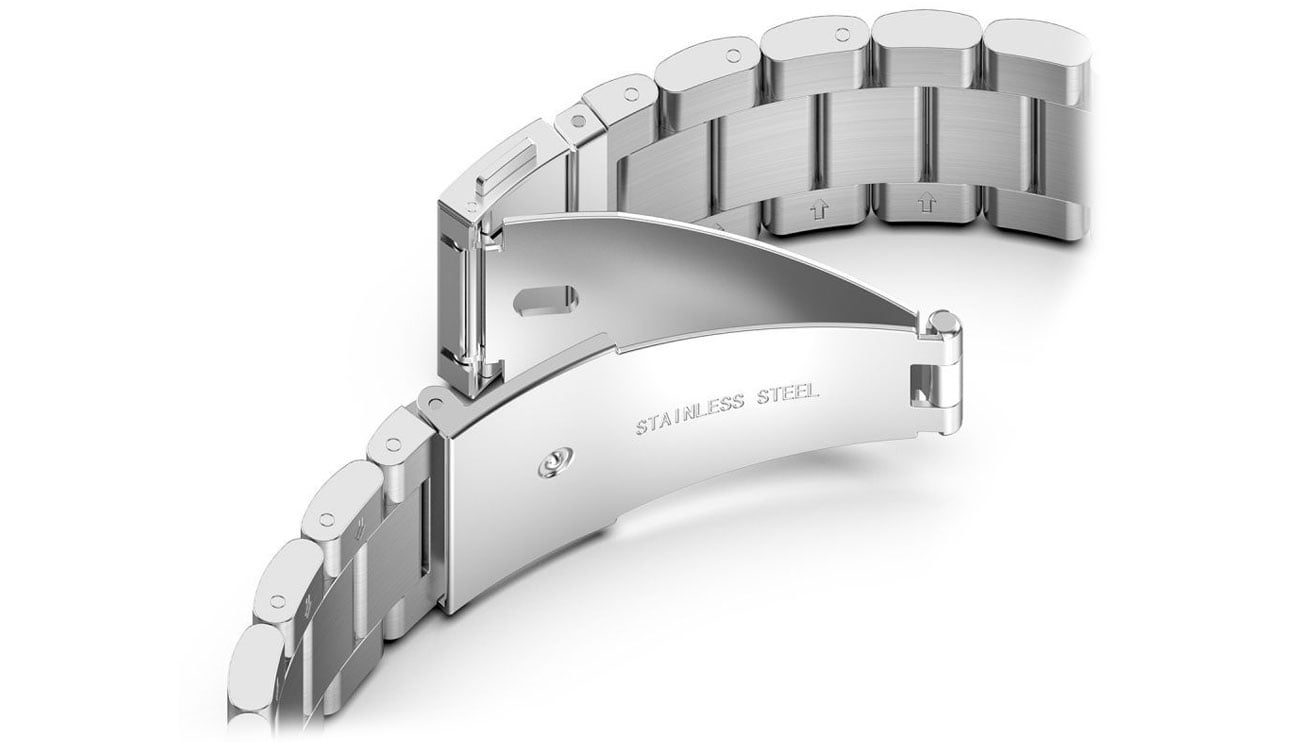 Mocne zapięcie zapewnia bezpieczeństwo dla zegarka