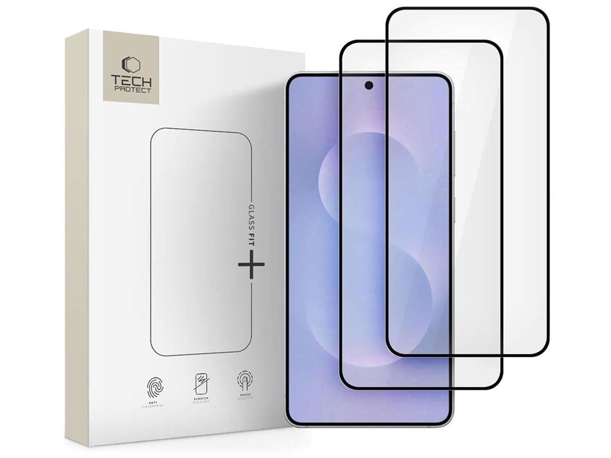 Tech-Protect Szkło Hartowane Glass Fit+ 2-Pack do Galaxy S25 Edge Black