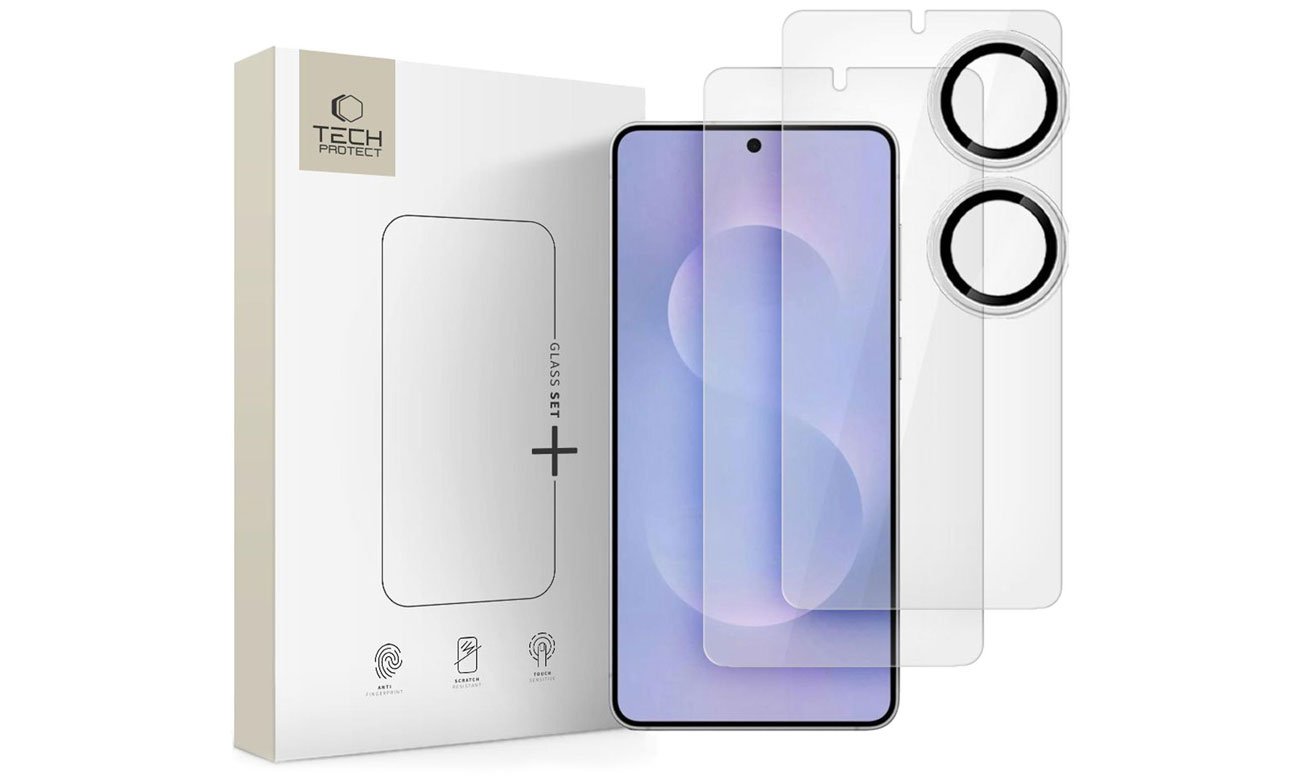 Tech-Protect Glass Set+ do Galaxy S25 Edge Clear