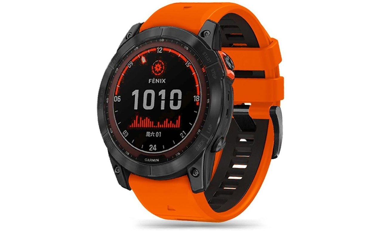 Tech-Protect Iconband Pro für Garmin Fenix (26mm) Orange/Schwarz