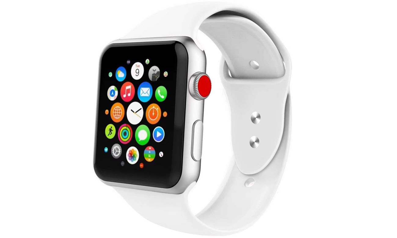 Gummiband Tech-Protect Iconband Weiß für Apple Watch 42-44mm