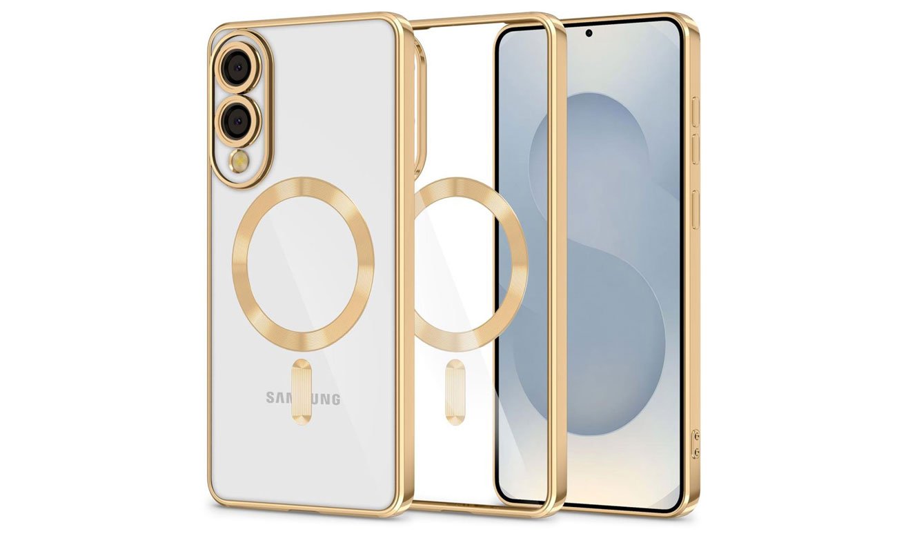Magflex Magsafe do Galaxy S25 Edge Shiny Gold