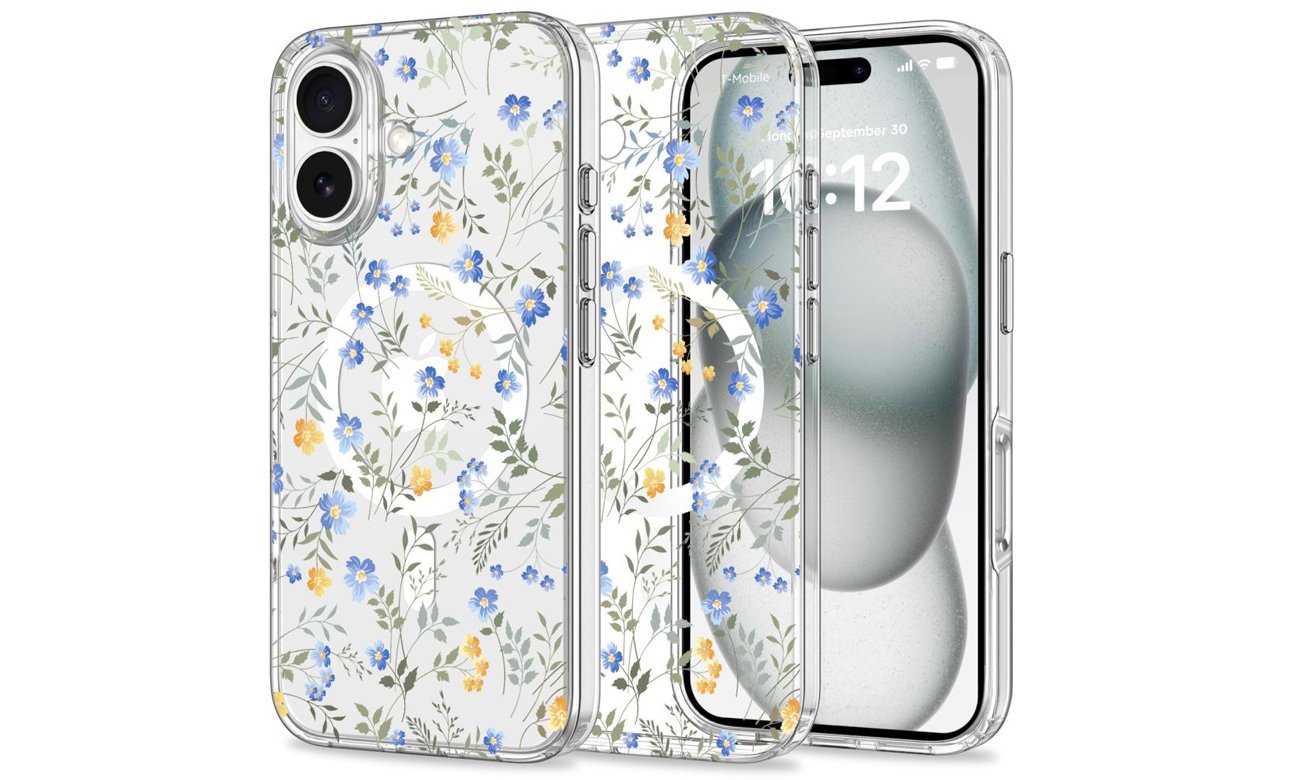 Etui Tech-Protect Magmood Magsafe do iPhone 16 Pro Max Spring Flowers