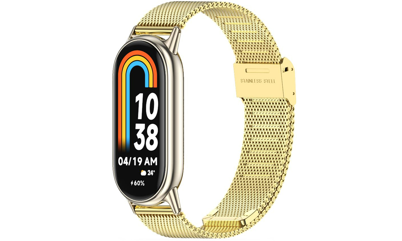 Tech-Protect Milaneseband Armband für Xiaomi Mi Band 8 / 8 NFC Gold