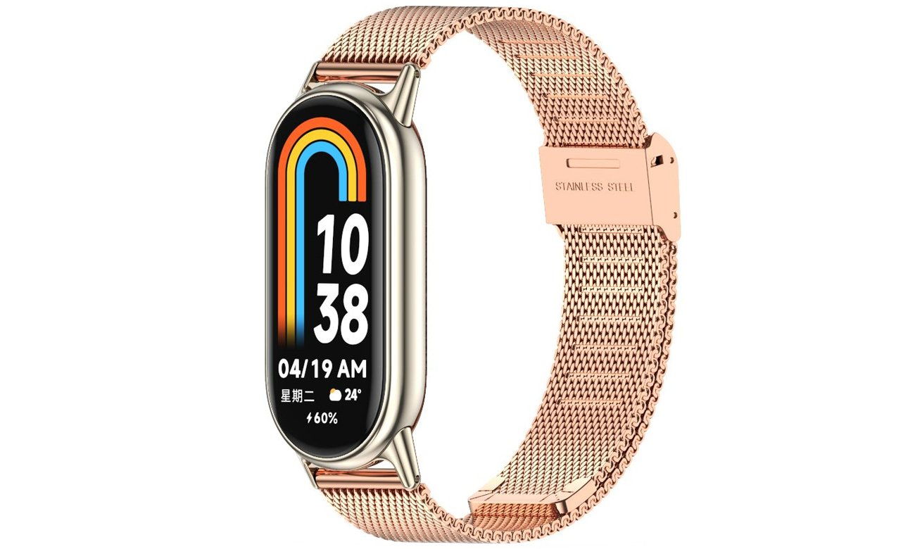 Tech-Protect Milaneseband Armband für Xiaomi Mi Band 8 / 8 NFC roségold