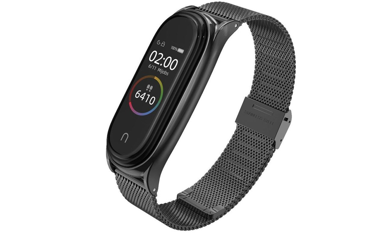 Tech-Protect Milaneseband Armband für Xiaomi Mi Band 7 schwarz