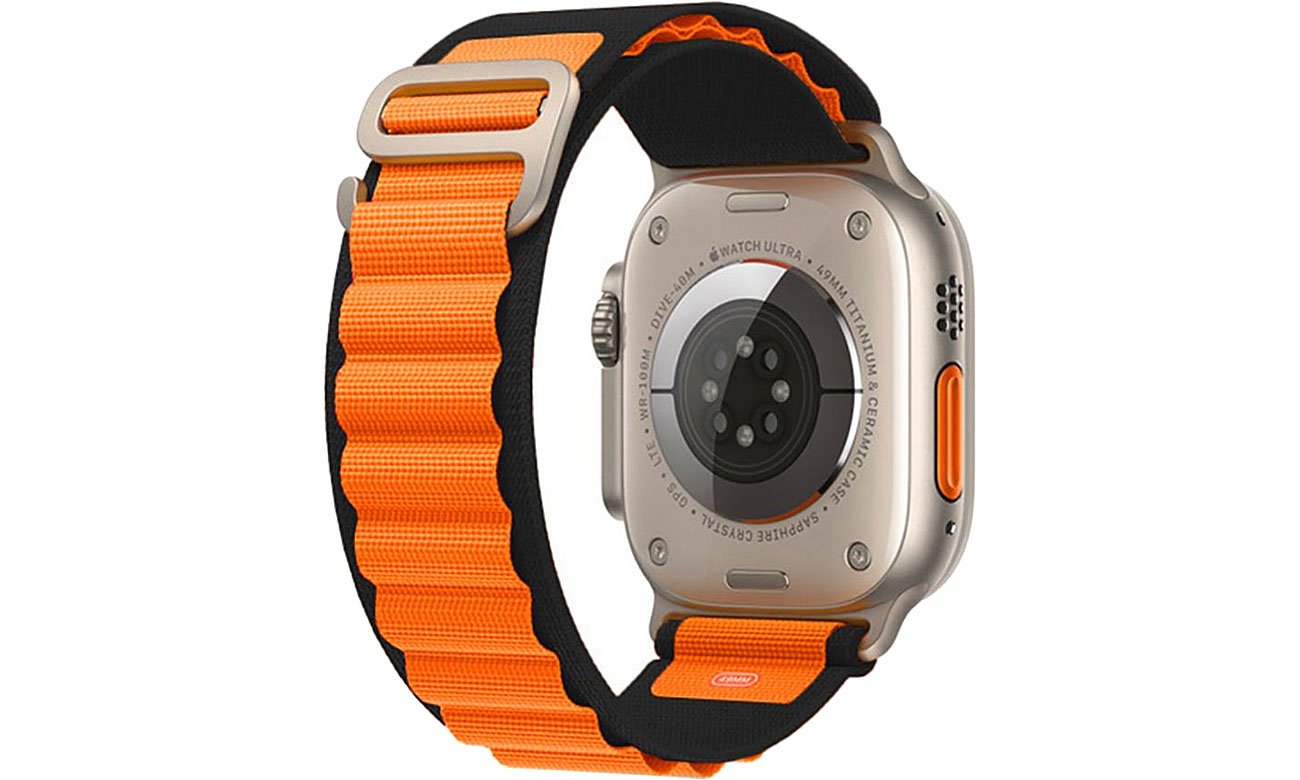 Tech-Protect Nylon Pro do Apple Watch 44/45/46/49 mm black / orange