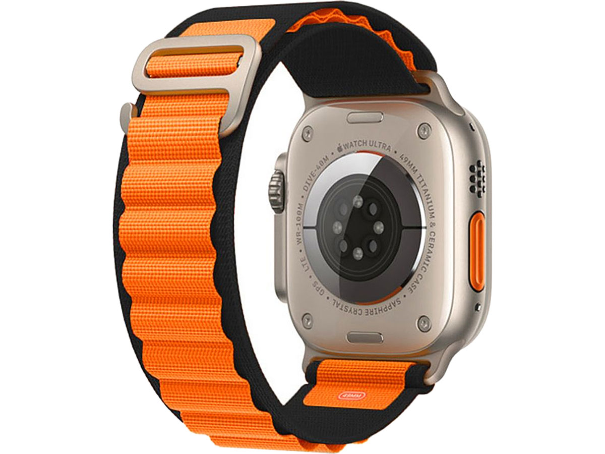 Tech-Protect Nylon Pro do Apple Watch 44/45/46/49 mm black / orange