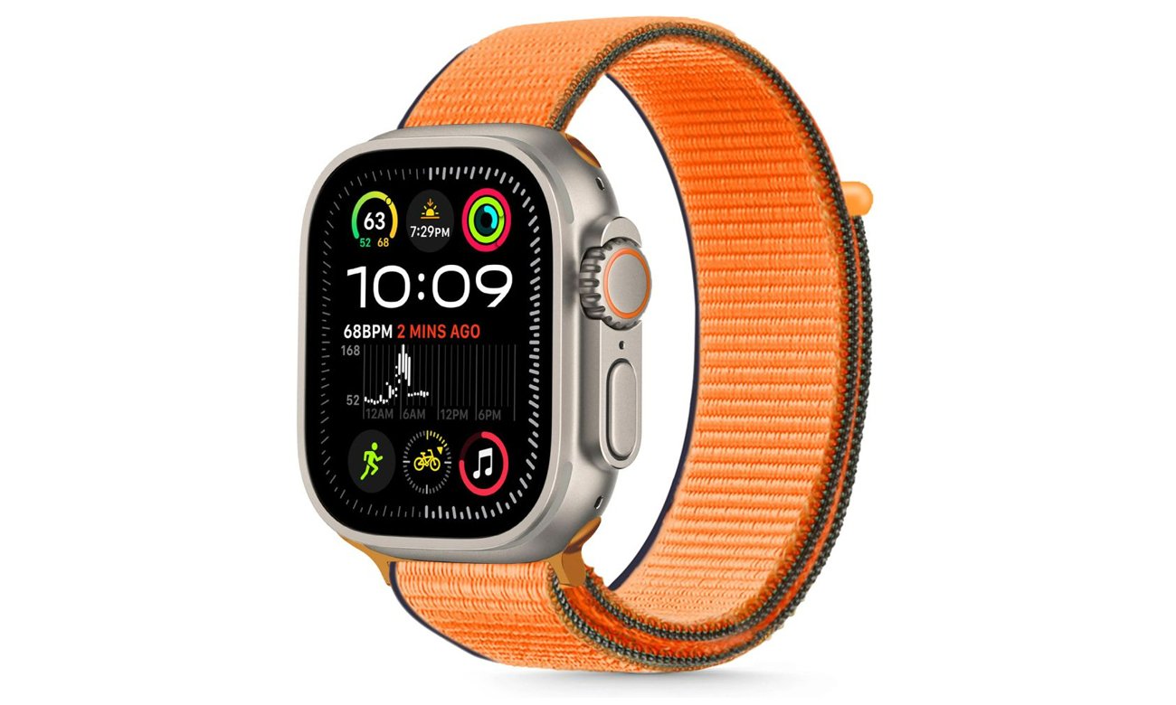 Tech-Protect Nylon Armband für Apple Watch 44/45/46/49 mm Kumquat