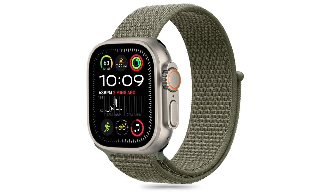 Pasek Tech-Protect Nylon do Apple Watch 44/45/46/49 mm Cargo Khaki