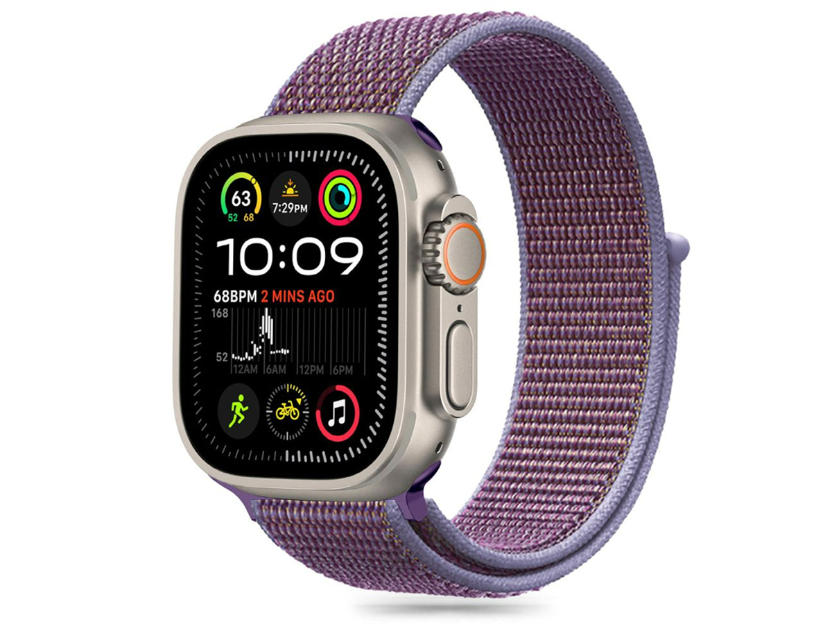 Tech-Protect Nylon Armband für Apple Watch 44/45/46/49 mm Lilac