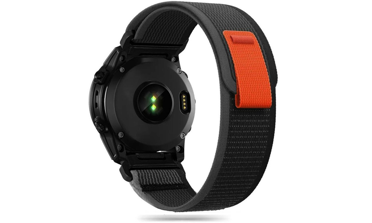 Tech-Protect Nylon für Garmin Fenix (22mm) Schwarz/Orange