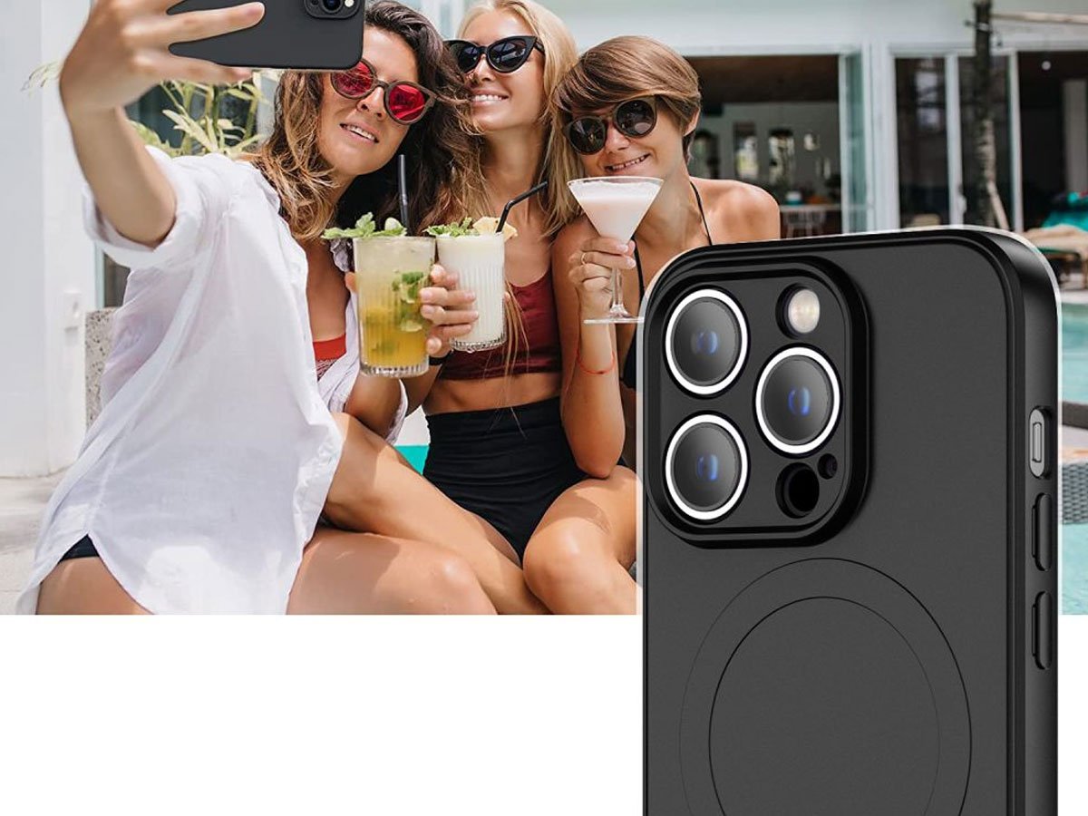 Etui Tech-Protect Silicone Magsafe do iPhone 13 / iPhone 14 black