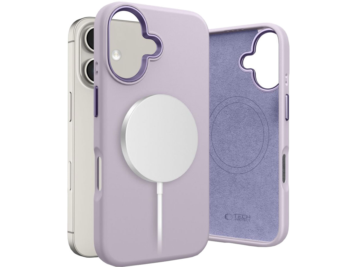 Tech-Protect Silicone Pure Magsafe do iPhone 16 mauve