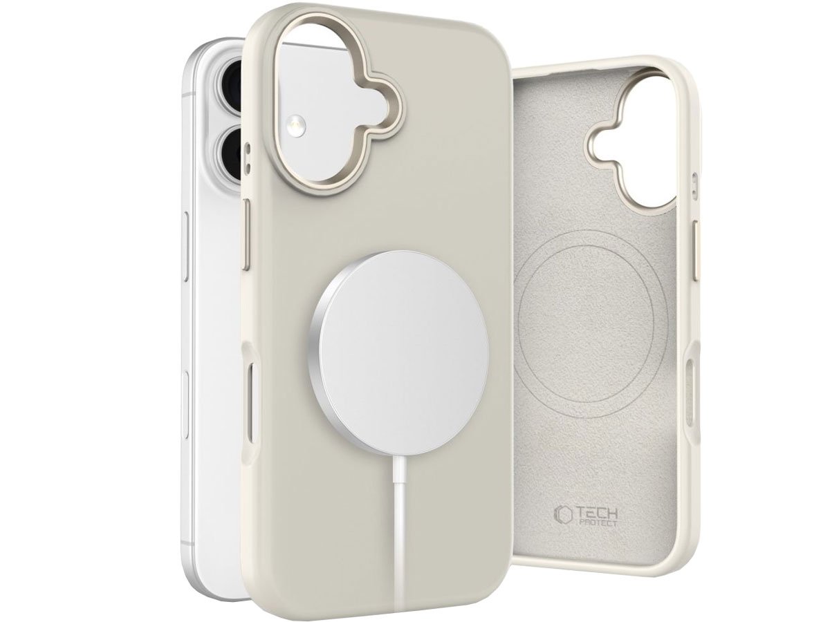Tech-Protect Silicone Pure Magsafe do iPhone 16 cosmic latte