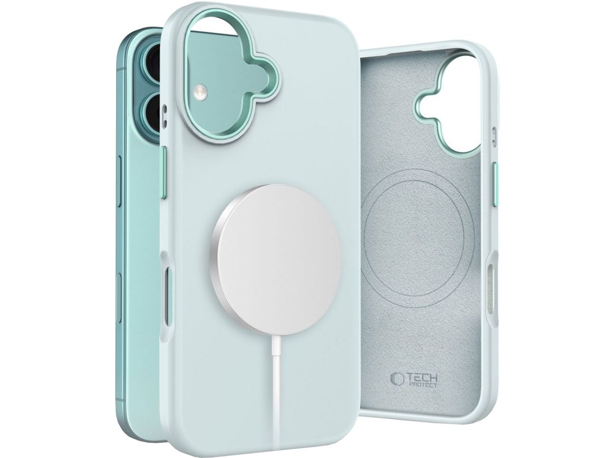 Tech-Protect Silicone Pure Magsafe do iPhone 16 sky blue