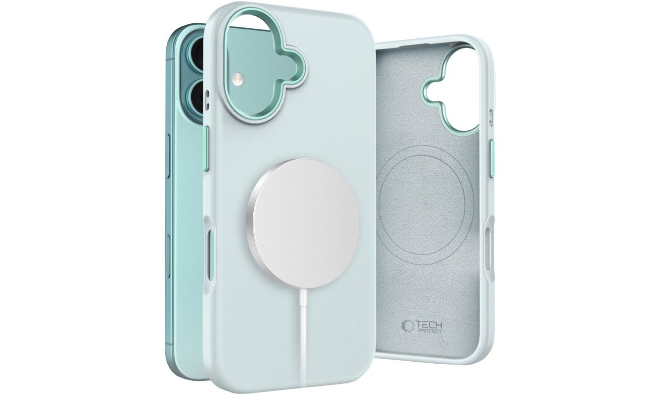 Tech-Protect Silicone Pure Magsafe do iPhone 16 sky blue