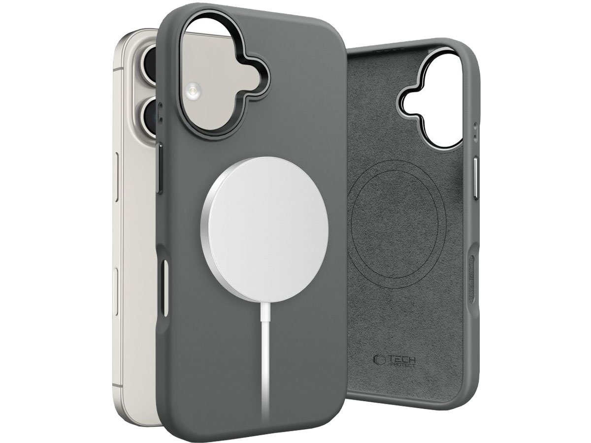 Tech-Protect Silicone Pure Magsafe do iPhone 16 clay