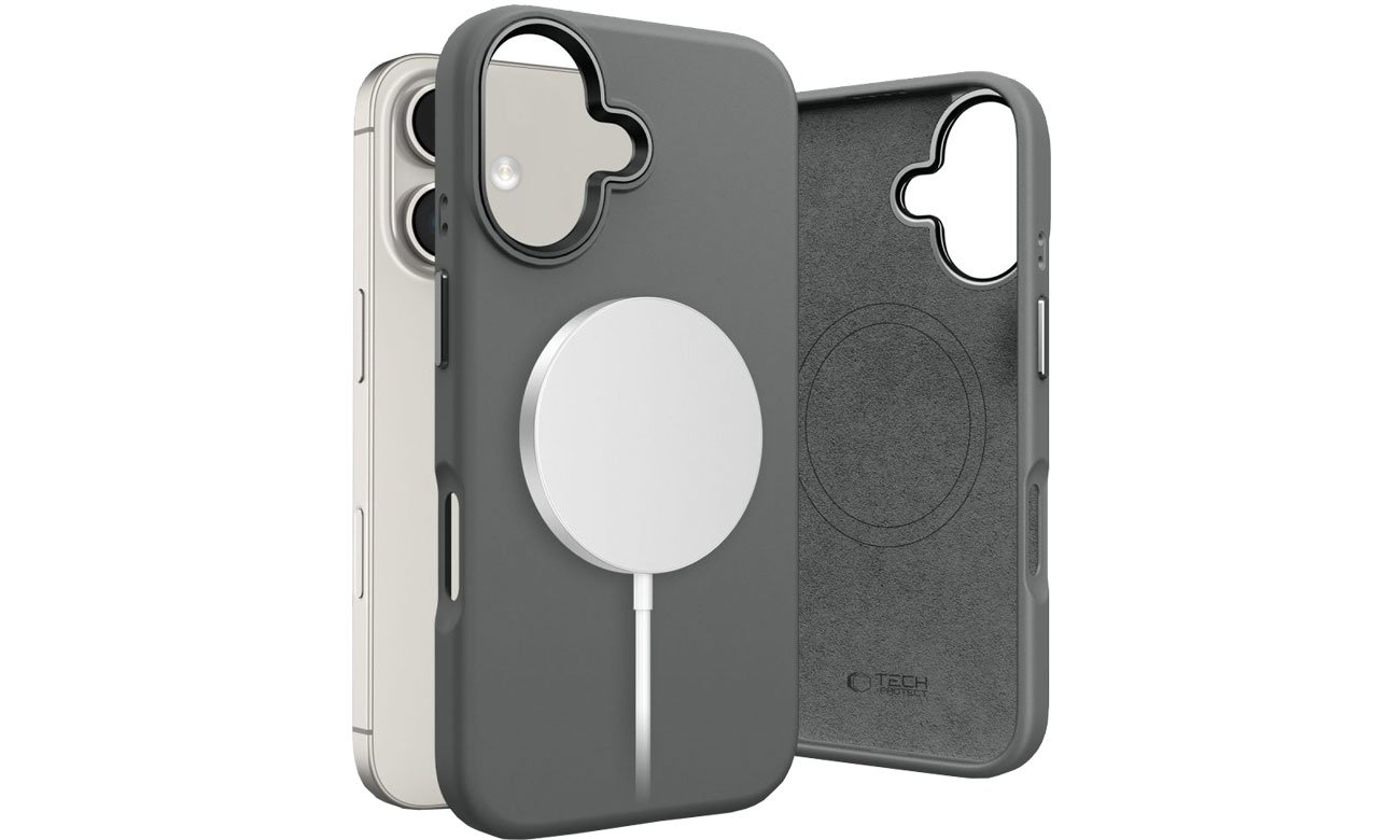 Tech-Protect Silicone Pure Magsafe do iPhone 16 clay