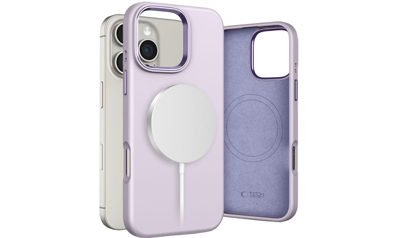 Tech-Protect Silicone Pure Magsafe do iPhone 16 Pro mauve