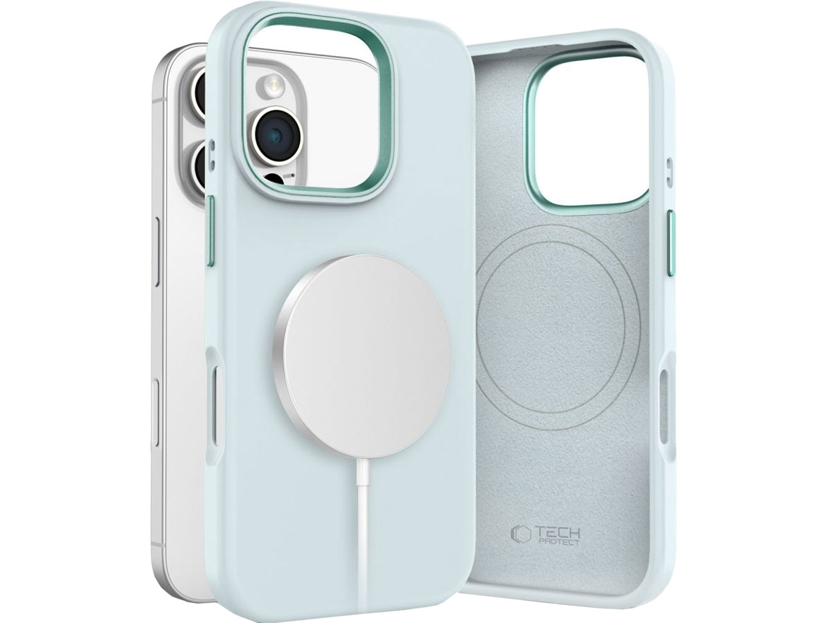 Tech-Protect Silicone Pure Magsafe do iPhone 16 Pro sky blue
