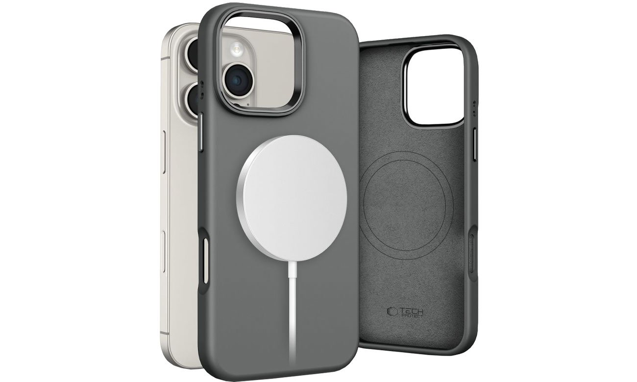 Tech-Protect Silicone Pure Magsafe do iPhone 16 Pro clay
