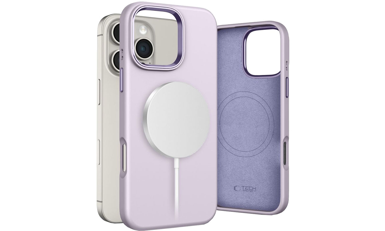 Tech-Protect Silicone Pure Magsafe do iPhone 16 Pro Max mauve