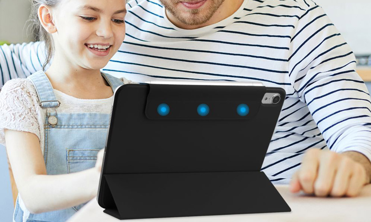 Etui Tech-Protect SmartCase Magnetic do iPad (10. gen) Black - Silne magnesy i wygodna podstawka
