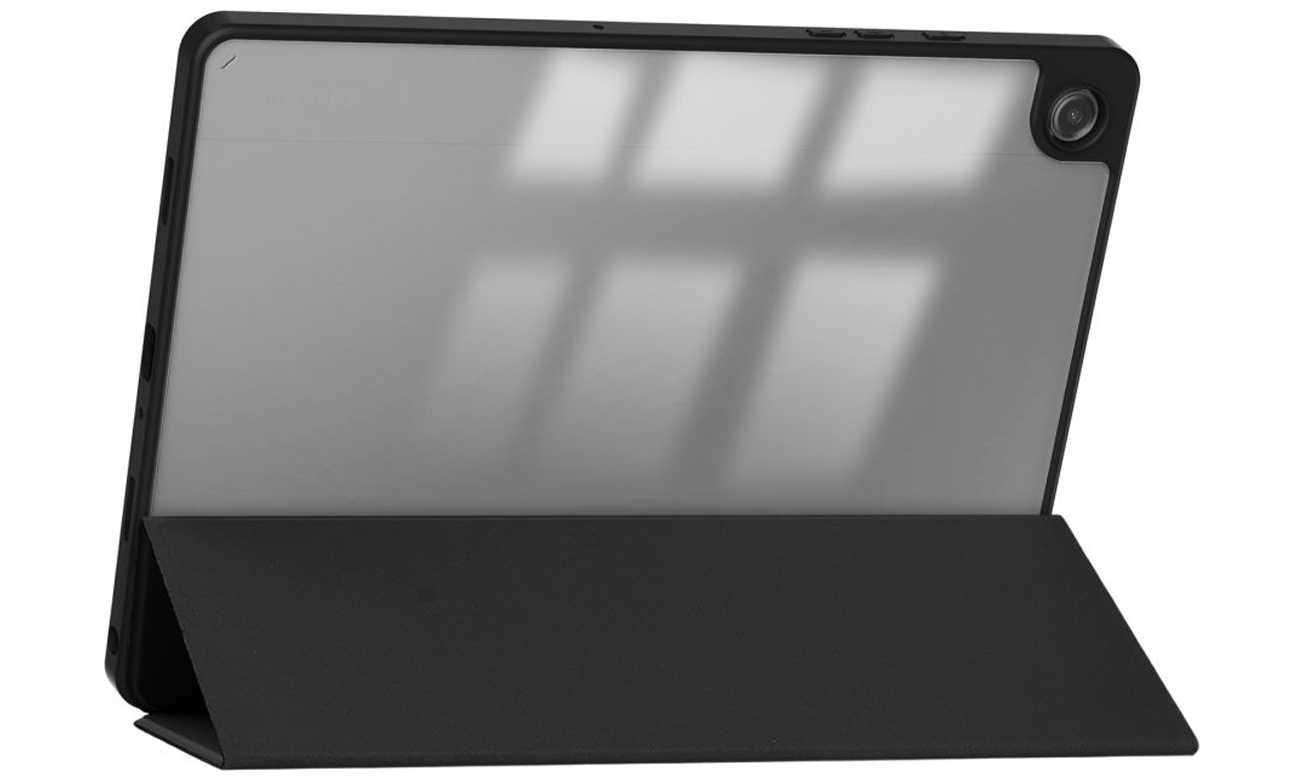 Etui Tech-Protect SmartCase Pen Hybrid do Samsung Galaxy Tab A9+ Czarne - Widok od tyłu pod kątem