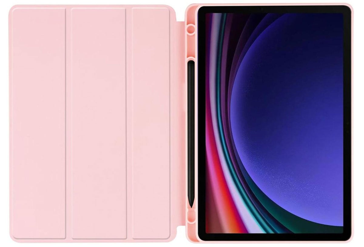 Tech-Protect SmartCase Pen Keyboard do Galaxy Tab S10 FE/Galaxy Tab S9 FE różowy