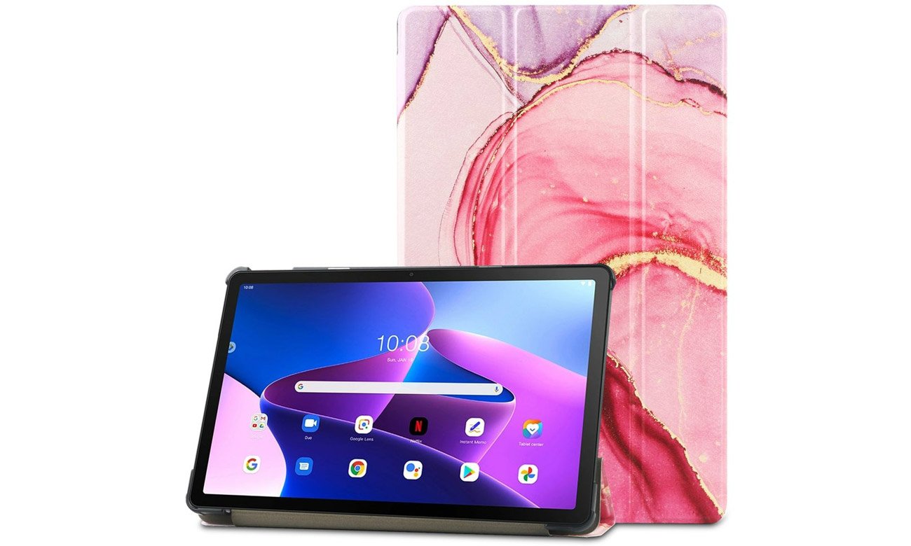 Tech-Protect SmartCase do Lenovo Tab M10 Plus (3. Gen) marble