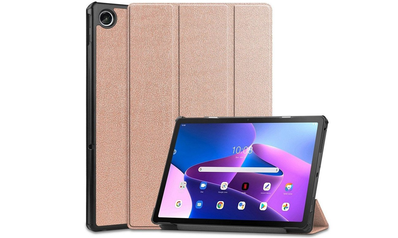 Tech-Protect SmartCase do Lenovo Tab M10 Plus (3. Gen) rose gold