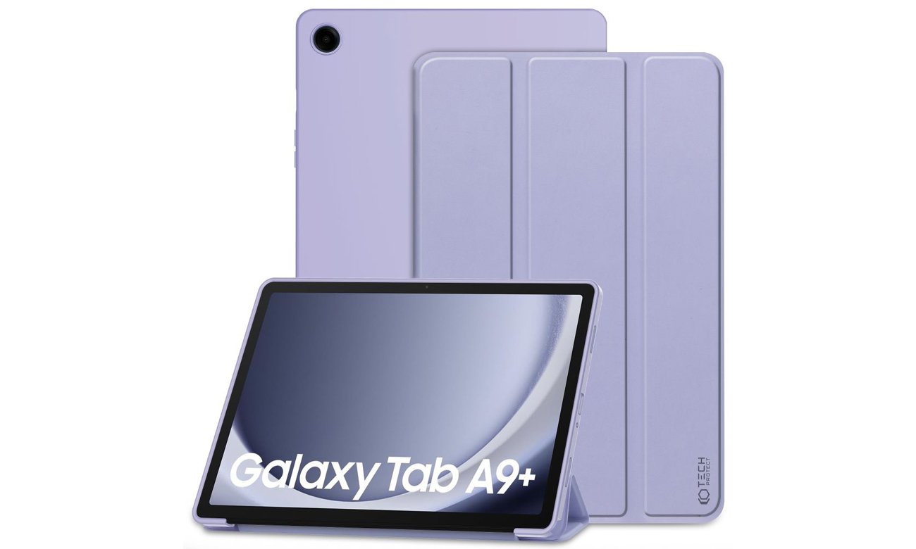 Etui Tech-Protect SmartCase do Samsung Galaxy Tab A9+ Fioletowe - Widok ogólny