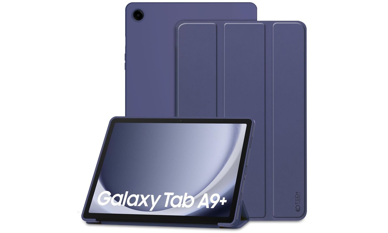 Etui Tech-Protect SmartCase für Samsung Galaxy Tab A9+ Blau - Gesamtansicht