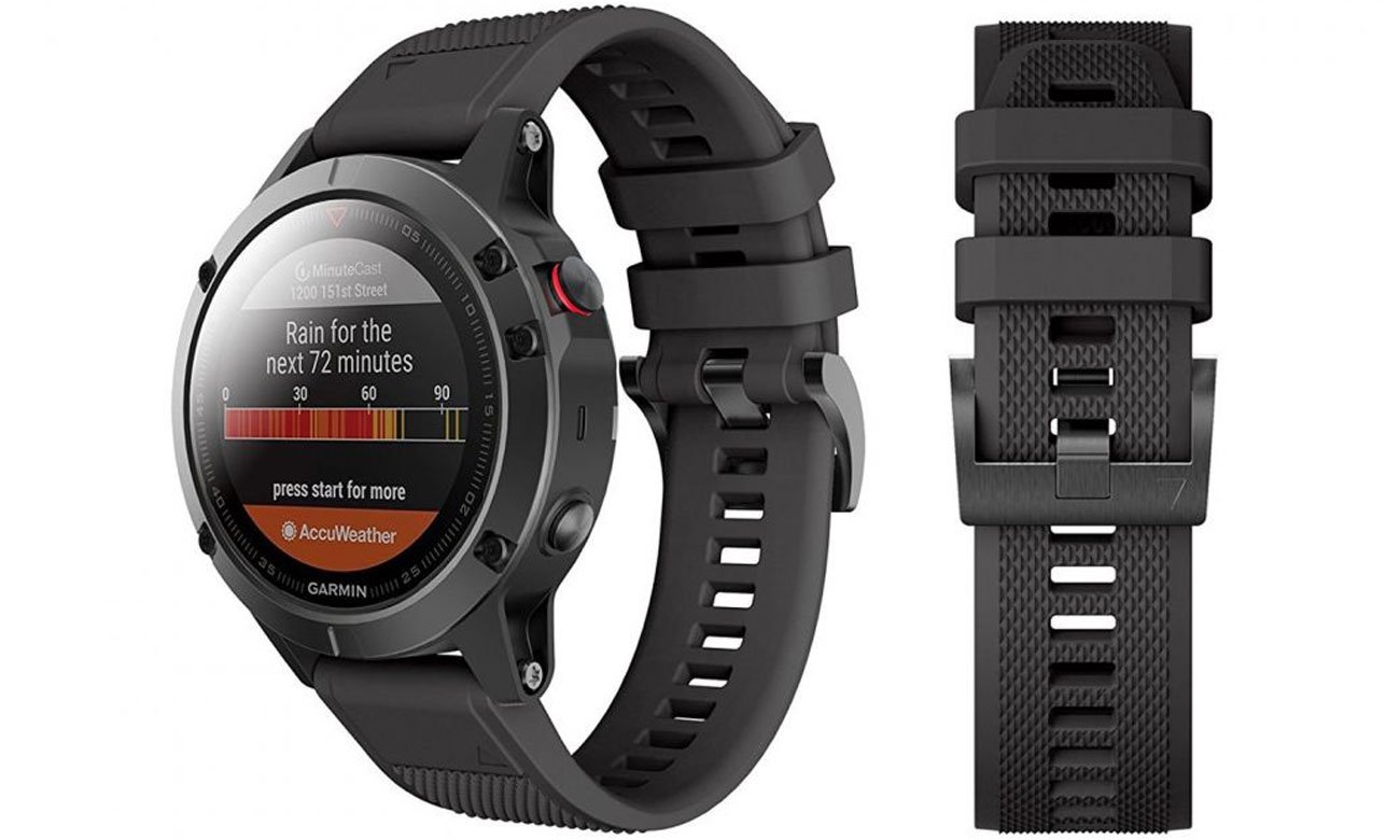 Tech-Protect Smooth Armband für Garmin Fenix (Schwarz)