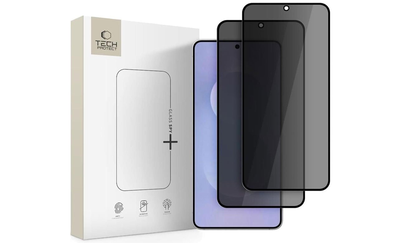 Tech-Protect Szkło Prywatyzujące Glass Spy+ 2-Pack do Galaxy S25 Edge