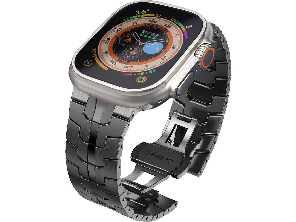 Tech-Protect Stainless Line do Apple Watch 44/45/46/49 mm Black
