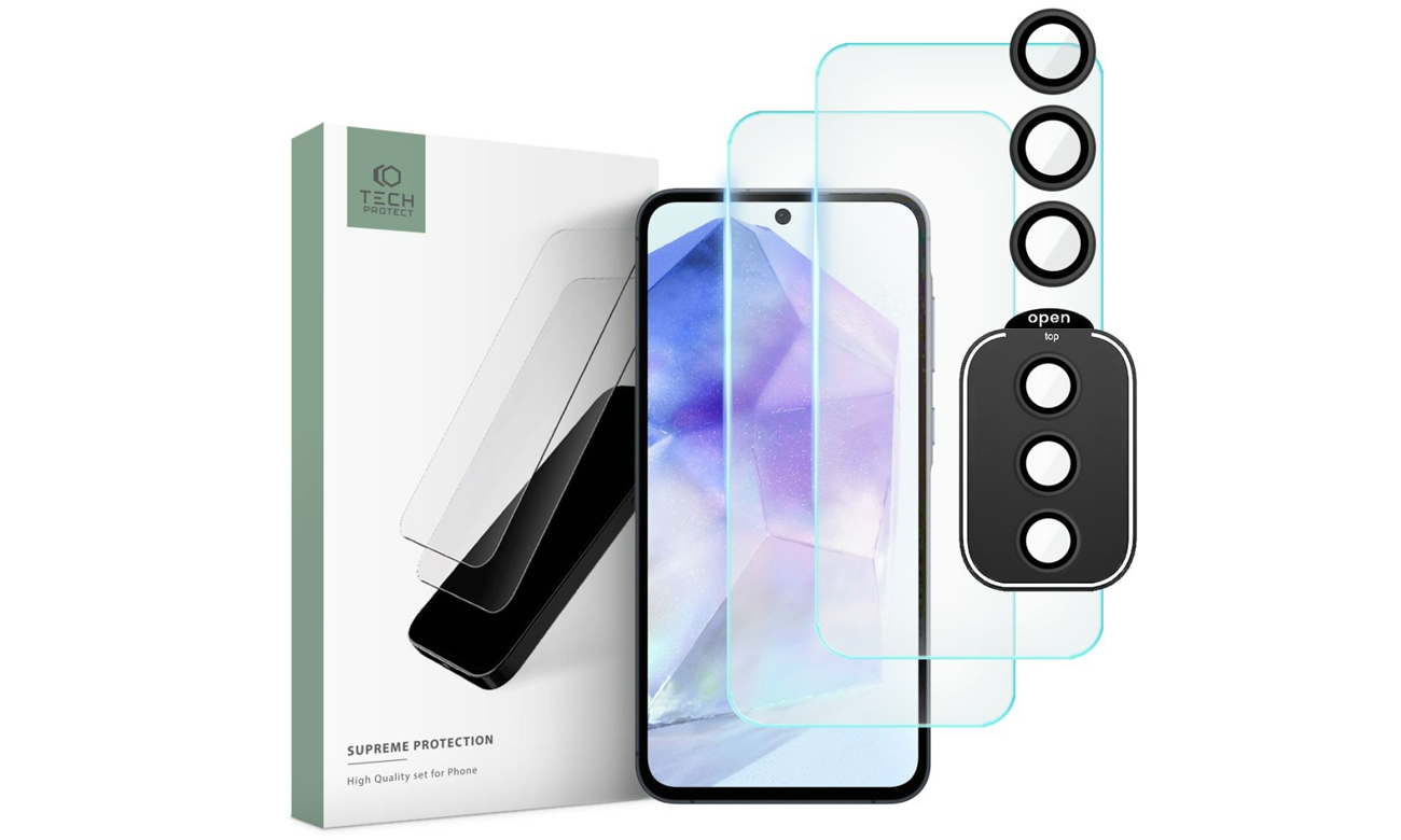 Tech-Protect Supreme Set do Samsung Galaxy A55 5G Clear