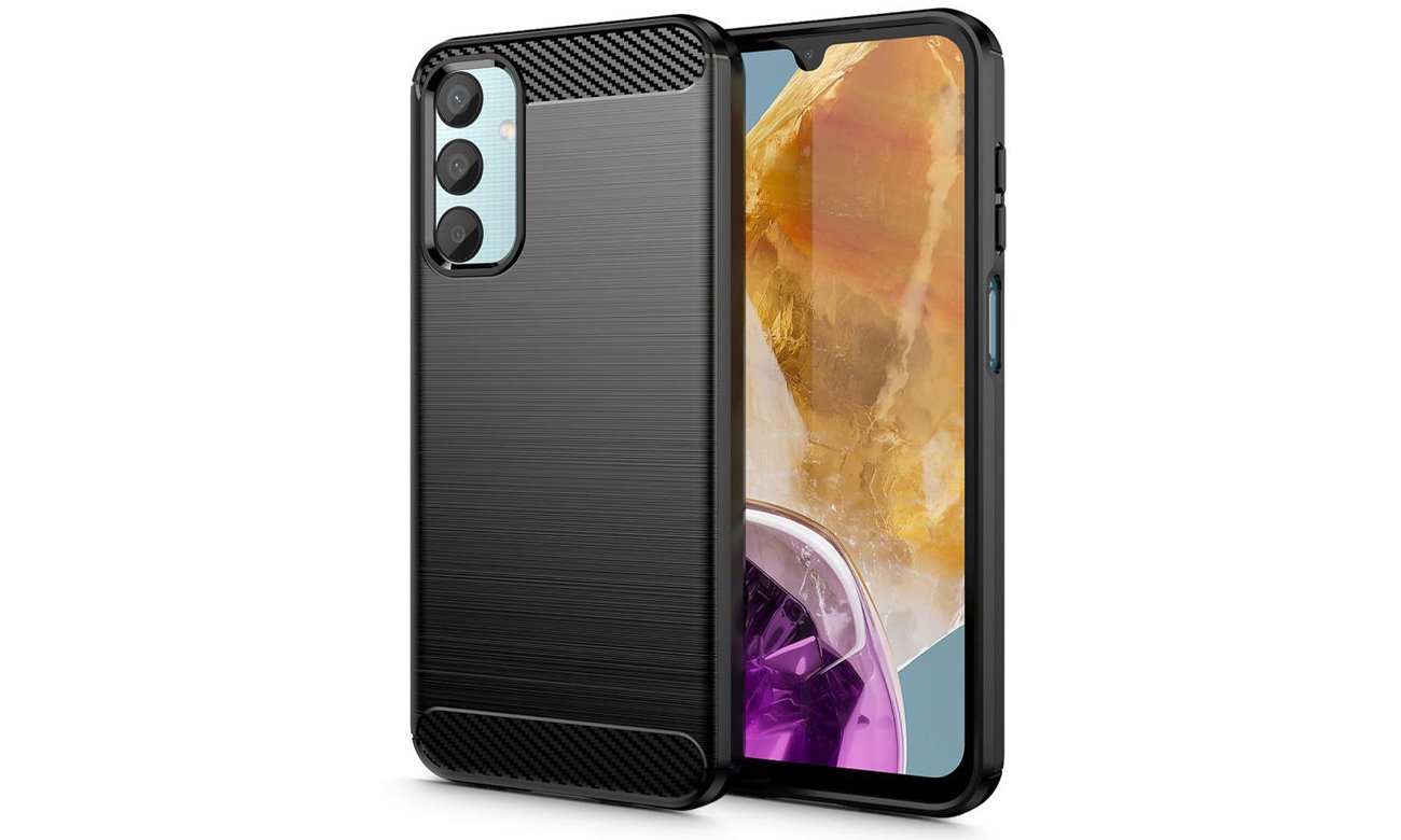 Tech-Protect TPUcarbon für Samsung Galaxy M15 5G schwarz