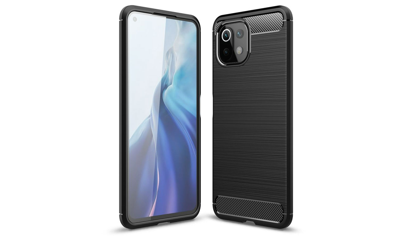 Tech-Protect TPUcarbon do Xiaomi Mi 11 Lite czarny