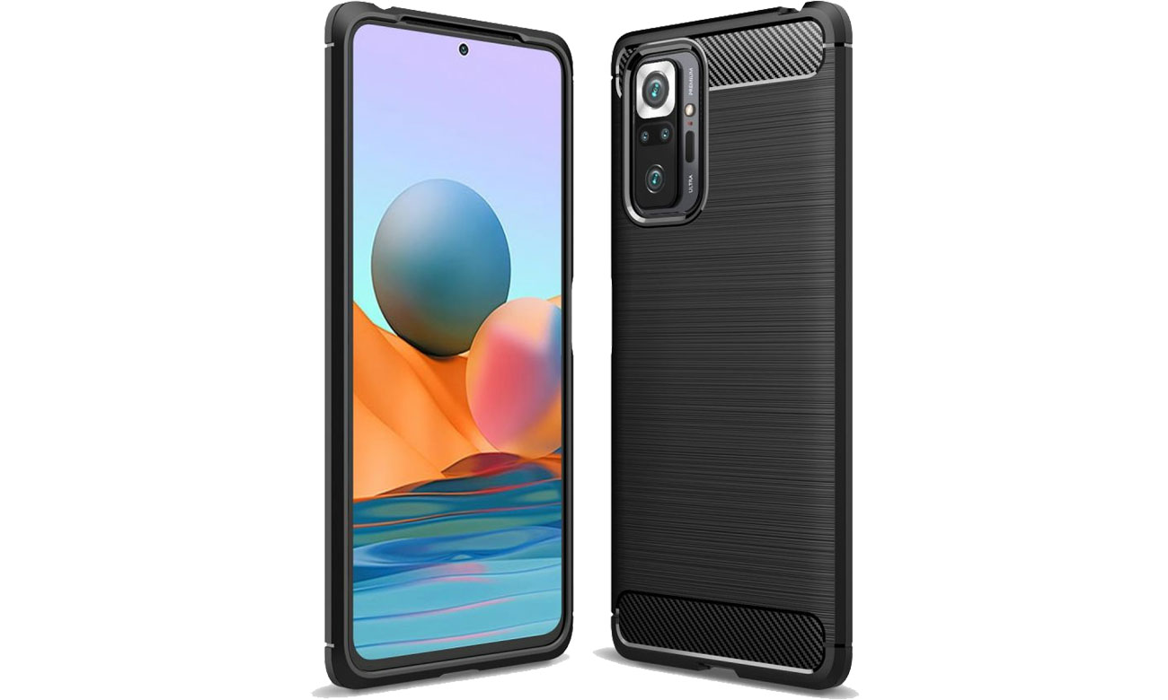 Tech-Protect TPUcarbon do Xiaomi Redmi Note 10 Pro czarny