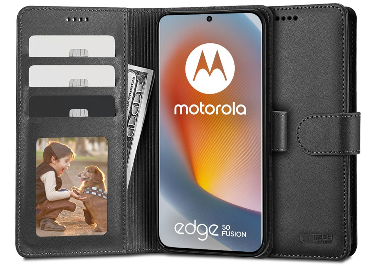 Etui Tech-Protect Wallet do Motorola edge 50 ultra 5G