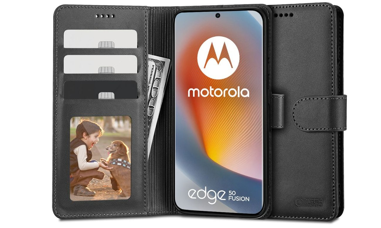 Etui Tech-Protect Wallet do Motorola edge 50 ultra 5G