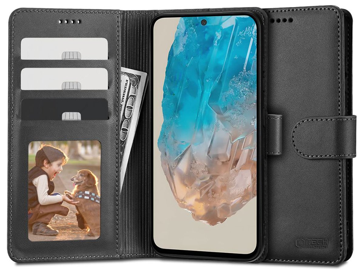 Etui Tech-Protect Wallet do Samsung Galaxy M35 5G black