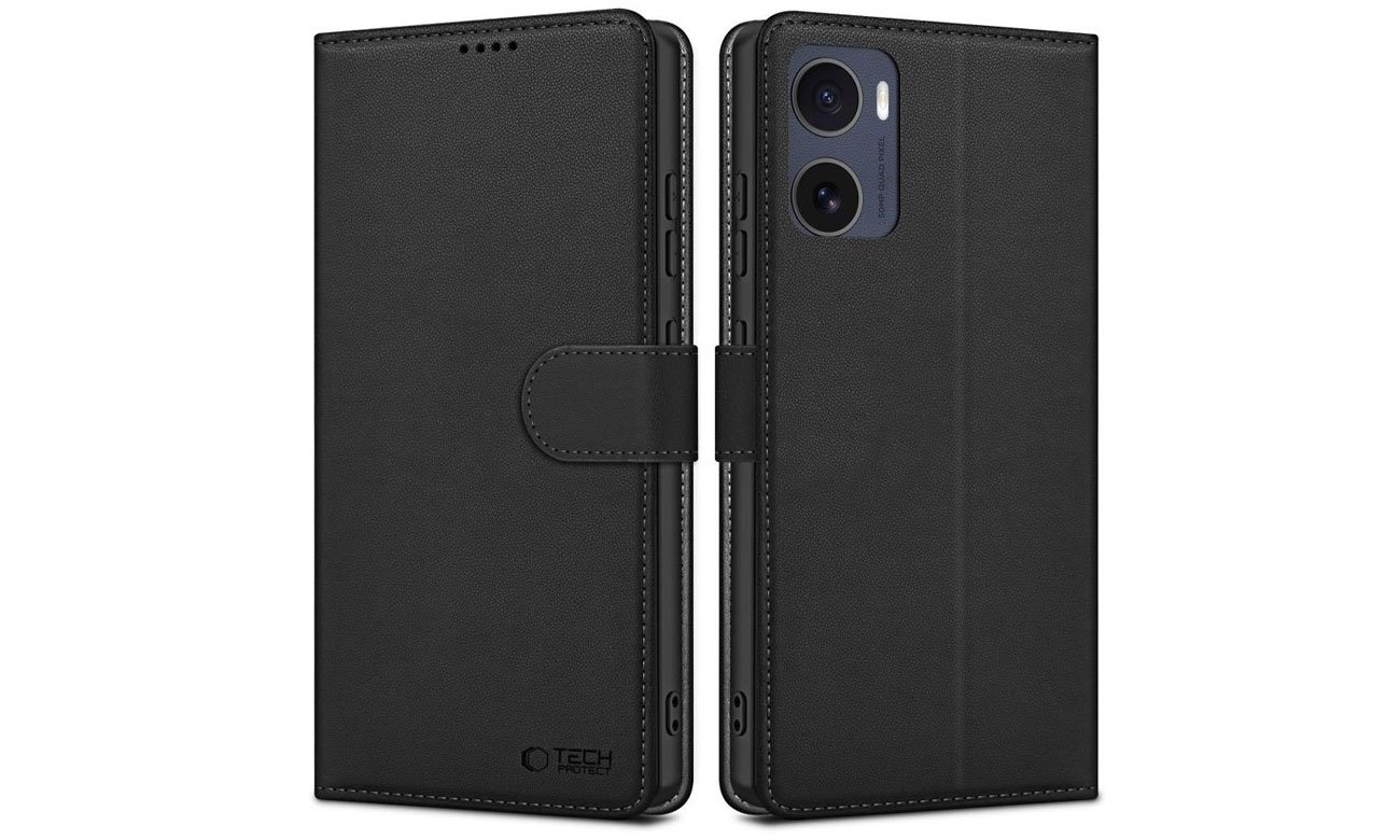 Etui Tech-Protect Wallet do Motorola moto g15 / moto g15 power Black