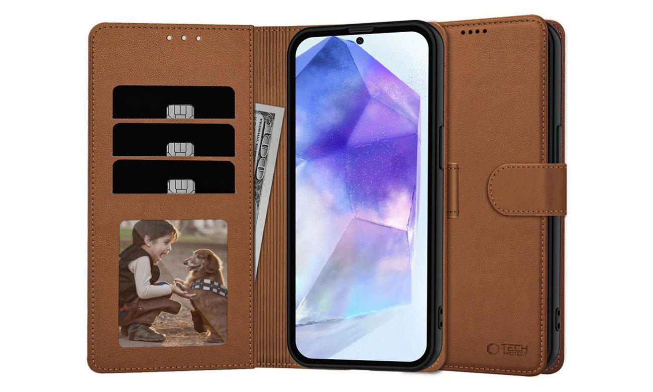 Tech-Protect Wallet do Samsung Galaxy A36 Matte Black