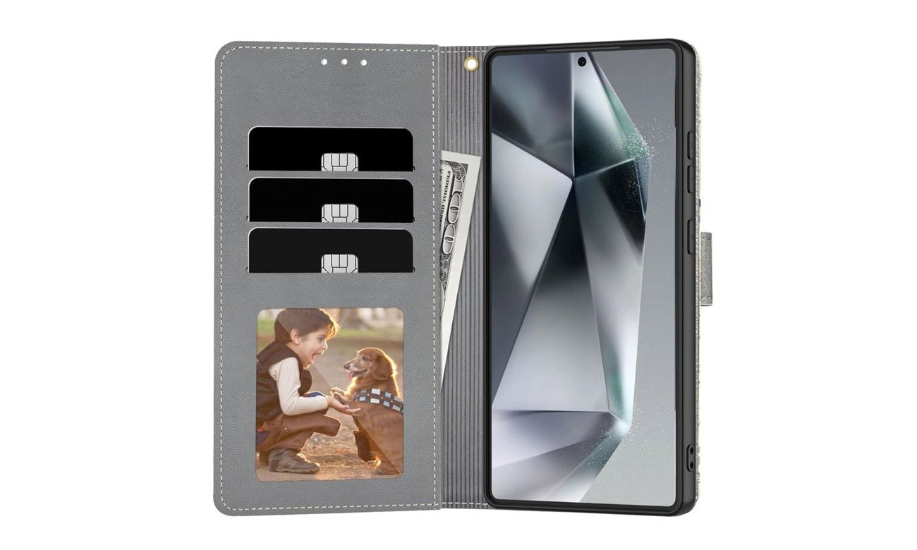 Tech-Protect Wallet do Samsung Galaxy A36 Matte Black