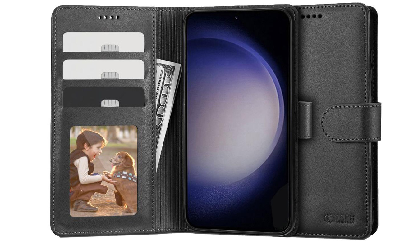 Etui Tech-Protect Wallet do Samsung Galaxy S23+ black