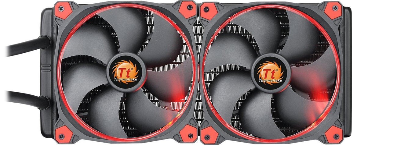 Thermaltake Water 3.0 Riing Red 280 chłodnica 240 mm 2 wentylatory LEd