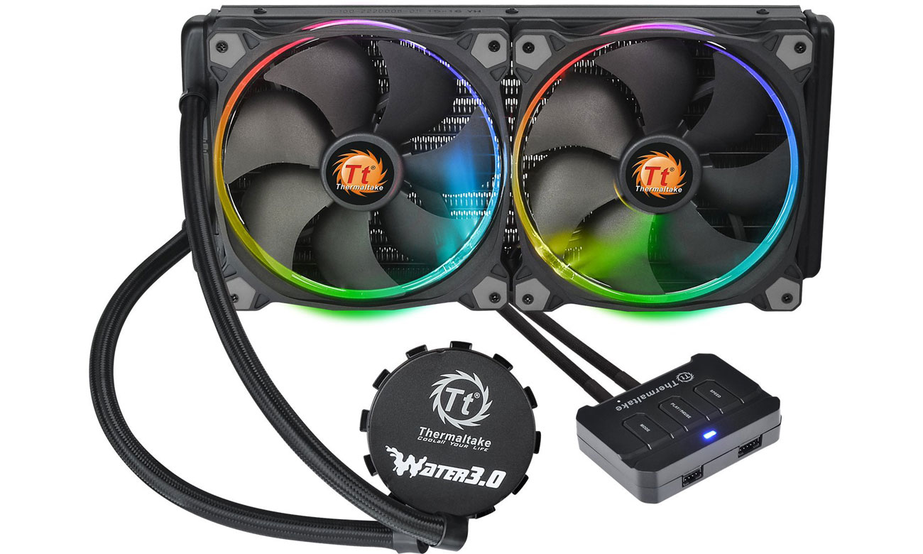 Chłodzenie procesora Thermaltake Water 3.0 Riing RGB 2x140mm WASE-317